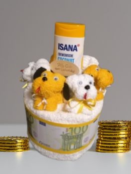 Handtuchtorte Geldgeschenk zum Geburtstag